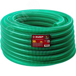 Изображение товара Шланг напорно-всасывающий со спиралью ПВХ, 3 атм, 38мм х 30м (шт)