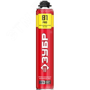Изображение товара Огнестойкая пена монтажная, пистолетная, огнестойкая, 750мл, SVS, PRO B1 (шт)