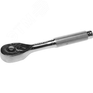 Изображение товара Трещотка для торцовых головок ''Мастер'', Сr-V сталь, 72 зубца, цельнометаллическая, 1/4'' (шт)