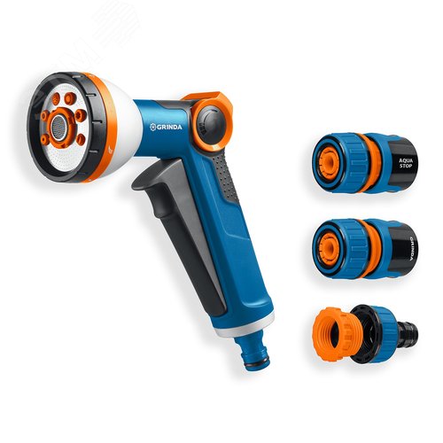 Набор поливочный, PROLine, Х-812, питолет поливочный X-8, коннектор 1/2, конектор 1/2 с автостопом - фото 1