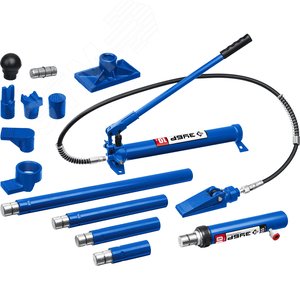 Изображение товара Набор для правки кузова гидравлический в пластиковом кейсе 10т, Профессионал (набор)