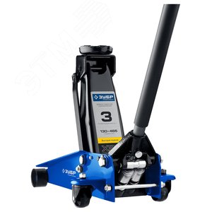 Домкрат подкатной с быстрым подъемом для СТО X80 3т, 130-465мм, Профессионал - фото 2