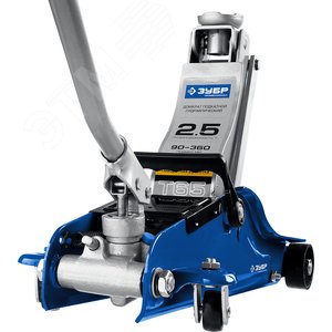 Домкрат подкатной с низким подхватом и поворотной ручкой в кейсе Профессионал Т-65 2.5т 90-360мм - фото 3