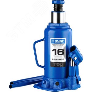 Домкрат бутылочный гидравлический 16т, 228-465мм, Профессионал - фото 1