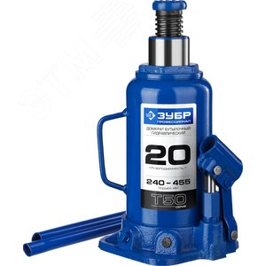 Изображение товара Домкрат бутылочный гидравлический 20т, 240-455мм, Профессионал (шт)