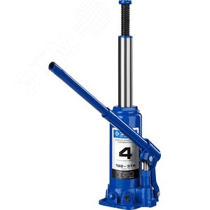 Домкрат бутылочный гидравлический в кейсе 4т, 192-374мм, Профессионал - фото 2