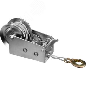 Лебедка ручная барабанная ''Профессионал'', тяговая, тросовая, 0.9 т, 8 м - фото 2