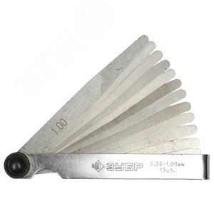 Изображение товара Набор ''Мастер'' Щупы автомобильные, 0,05 - 1,00мм, 13шт (шт)