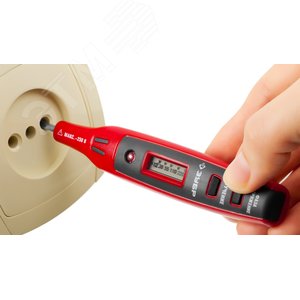 Тестер напряжения ''Мастер'' цифровой со световым индикатором, 12-220В, 140мм - фото 3