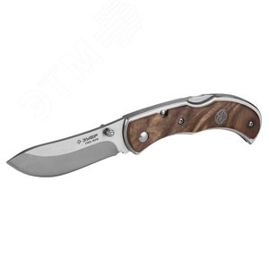 Изображение товара Нож ''ПРЕМИУМ'' СКИФ складной, эргономичная рукоятка с деревянными накладками,180мм/лезвие 75мм (шт)