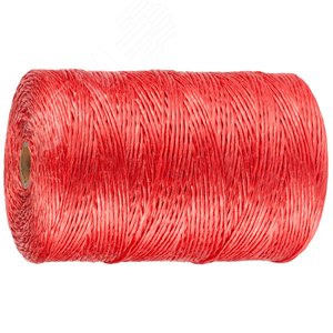 Изображение товара Шпагат многоцелевой полипропиленовый, красный, d=1,8 мм, 110 м, 50 кгс, 1,2 ктекс (шт)