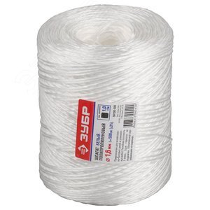 Изображение товара Шпагат полипропиленовый, d=1,6 мм, 500м, белый, 32 кгс, 1,0 ктекс (шт)