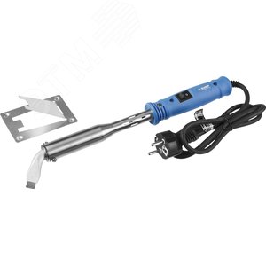 Электропаяльник высокомощный  200Вт с пластиковой рукояткой, выключателем, клин, Ceramic PRO - фото 2