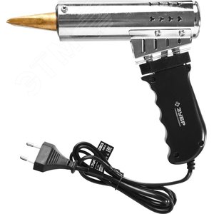 Электропаяльник  500Вт с пластиковой пистолетной рукояткой, клин, Ceramic PRO 55302-500 ЗУБР - 2