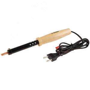 Изображение товара Электропаяльник 80Вт, с деревянной рукояткой, клин (шт)