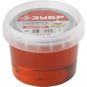 Изображение товара Канифоль для паяльных работ, пластиковая банка, 100г (шт)