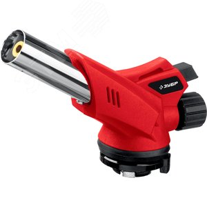 Горелка газовая ГМ-350 с пьезоподжигом, на баллон с цанговым соединением, 1300град.С - фото 1