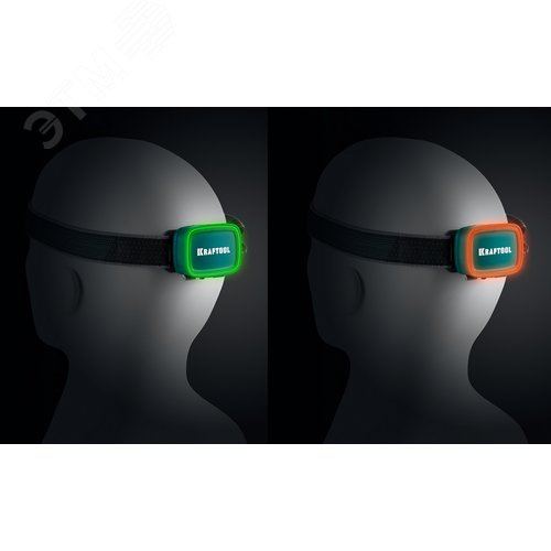 Фонарь налобный аккумуляторный, KH-10, Hybrid power, 500 лм, 5 режимов, 1000мАч, 3ААА - фото 4