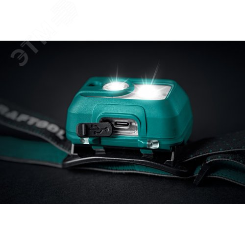 Фонарь налобный аккумуляторный, KH-5, 550 лм, 3 режима, 1800мАч - фото 3