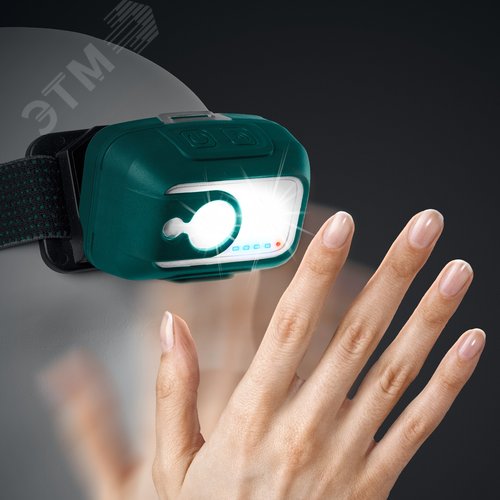 Фонарь налобный аккумуляторный, KH-5, 550 лм, 3 режима, 1800мАч - фото 5