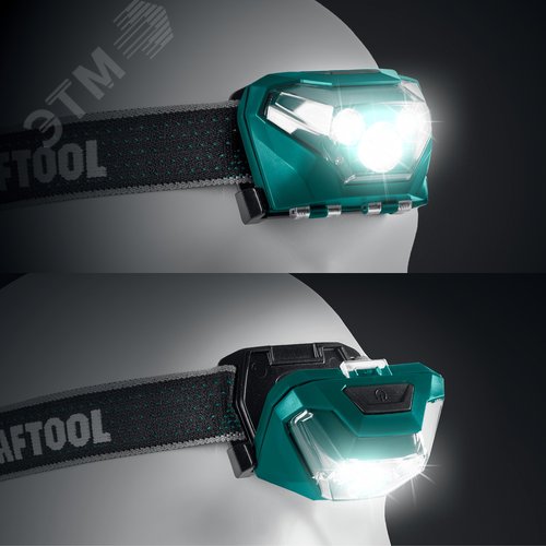 Фонарь налобный аккумуляторный, KH-3, 550 лм, 5 режимов, 3ААА - фото 2