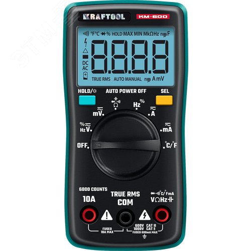 Мультиметр цифровой, KM-600 - фото 1
