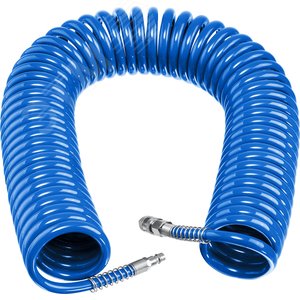 Шланг спиральный воздушный с фитингами рапид 20 м, 8х12 мм, 15 бар, Професиионал - фото 1