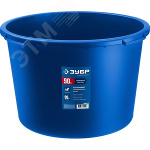Изображение товара Таз 90 л круглый строительный пластиковый усиленный (шт)