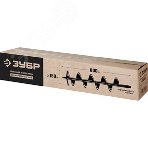 Шнек для мотобуров, грунт, d=150 мм, однозаходный - фото 2