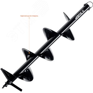 Шнек для мотобуров, грунт, d=200 мм, однозаходный - фото 3