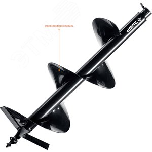 Шнек для мотобуров, грунт, d=250 мм, однозаходный - фото 3