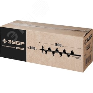 Шнек для мотобуров, грунт, d=300 мм, однозаходный - фото 2