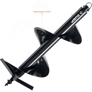 Шнек для мотобуров, грунт, d=300 мм, однозаходный - фото 3