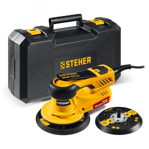 Изображение товара Машина бесщеточная орбитально-шлифовальная BOS-25 Duo, d125 / d150 мм, 2.5 мм, 350 Вт, кейс (шт)