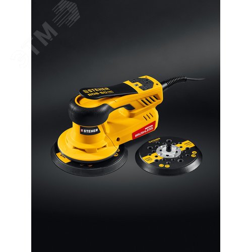 Машина бесщеточная орбитально-шлифовальная BOS-50 Duo, d125 / d150 мм, 5.0 мм, 350 Вт, кейс - фото 2