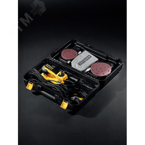 Машина бесщеточная орбитально-шлифовальная BOS-50 Duo, d125 / d150 мм, 5.0 мм, 350 Вт, кейс - фото 5