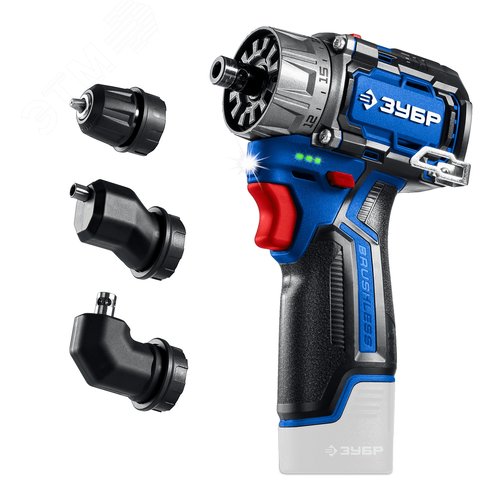 Дрель-шуруповерт модульная КОМБИ 1, 12 В, 45 Н·м, без АКБ тип Т7, BRUSHLESS, Профессионал - фото 1