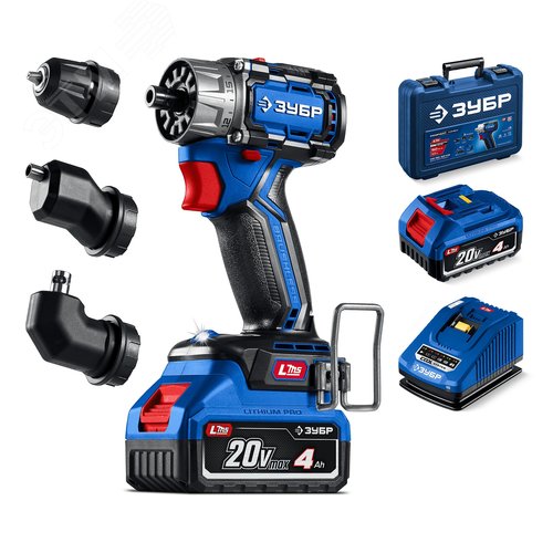 Изображение товара Дрель-шуруповерт, бесщеточная модульная КОМПАКТ Комби 3, 20 В, 50 Н·м, 2 АКБ LMS 4 А·ч, кейс, ПРОФЕССИОНАЛ (шт)