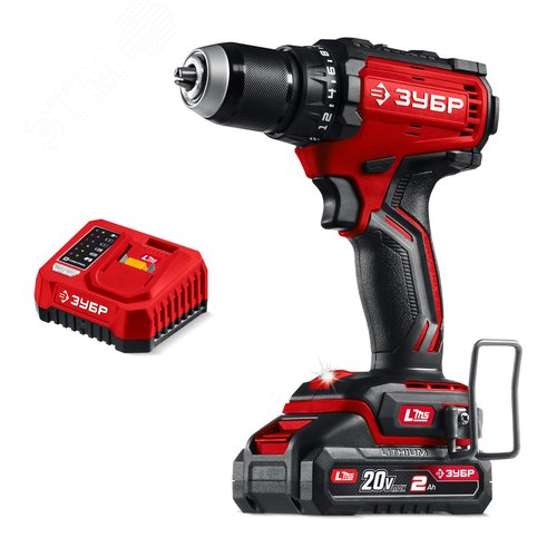 Изображение товара Дрель-шуруповерт, бесщеточная 20 В, 65 Н·м, 1 АКБ LMS 2 А·ч (шт)
