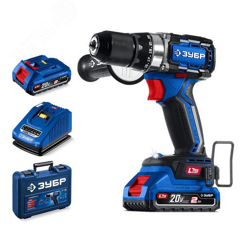 Изображение товара Дрель-шуруповерт, бесщеточная 20 В, 70 Н·м, 2 АКБ LMS 2 А·ч, кейс, ПРОФЕССИОНАЛ (шт)