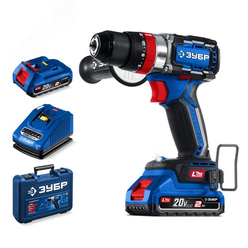 Изображение товара Дрель-шуруповерт бесщеточная, ударная 20 В, 70 Н·м, 2 АКБ LMS 2 А·ч, кейс, ПРОФЕССИОНАЛ (шт)