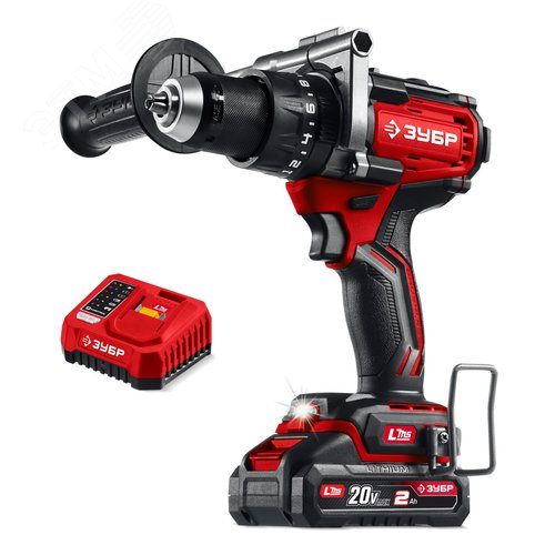 Дрель-шуруповерт бесщеточная, ударная 20 В, 165 Н·м, 1 АКБ LMS 2 А·ч - фото 1