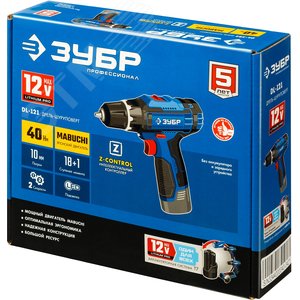 Дрель-шуруповерт 12В, без АКБ, в коробке, Профессионал. - фото 2