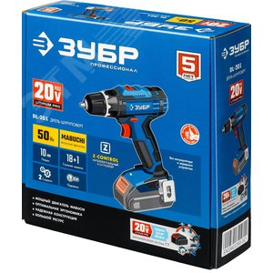 Дрель-шуруповерт 20В, без АКБ, в коробке, Профессионал - фото 2