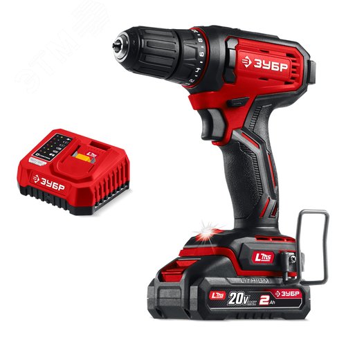 Дрель-шуруповерт 20 В, 40 Н·м, 1 АКБ LMS 2 А·ч - фото 1