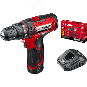 Дрель-шуруповерт 12В, 1 АКБ (2Ач), в коробке - фото 1