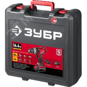 Дрель-шуруповерт 14.4В, 2 АКБ (2Ач), в кейсе, Мастер - фото 2