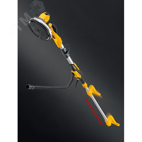 Машина бесщеточная шлифовальная для стен жираф d225 мм, 500 Вт, подсветка, кейс - фото 3