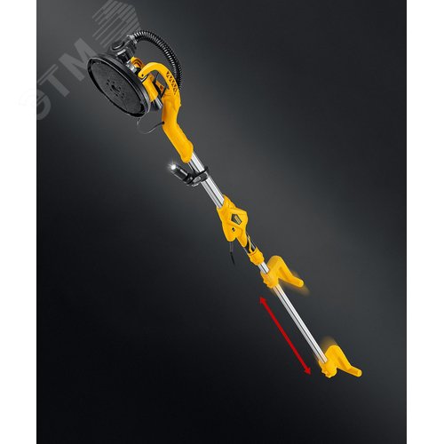 Машина шлифовальная для стен, жираф, d225 мм, 800 Вт, удлиненная рукоятка, подсветка - фото 3