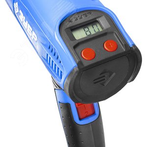 Фен технический (строительный), Профессионал, керамический изолятор, ЖК-дисплей, 2000Вт - фото 3